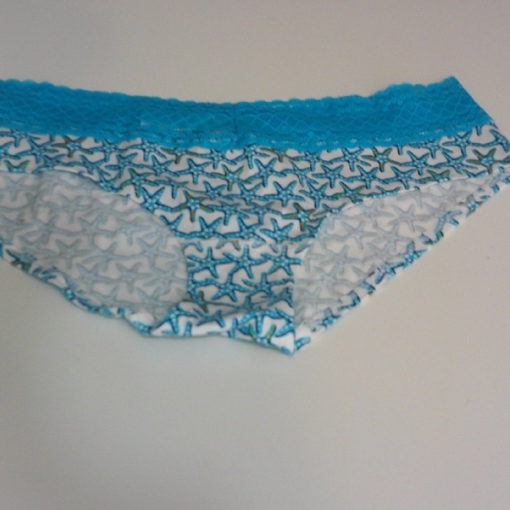 L Victoria's Secret Cotton Lingerie Starfish Panty (NWT)